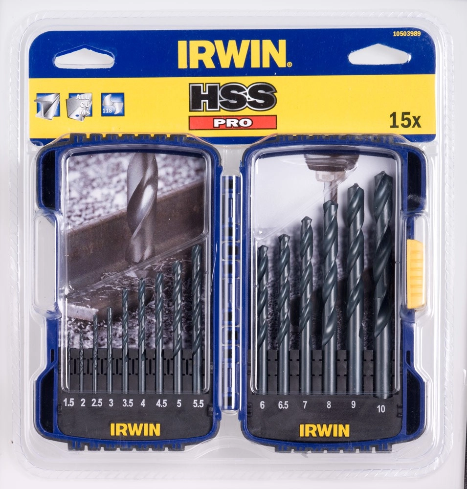 Irwin drill for metal HSS cylindrical