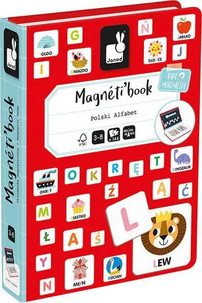Janod Magnetibook Polish Alphabet 3700217325930 J02593