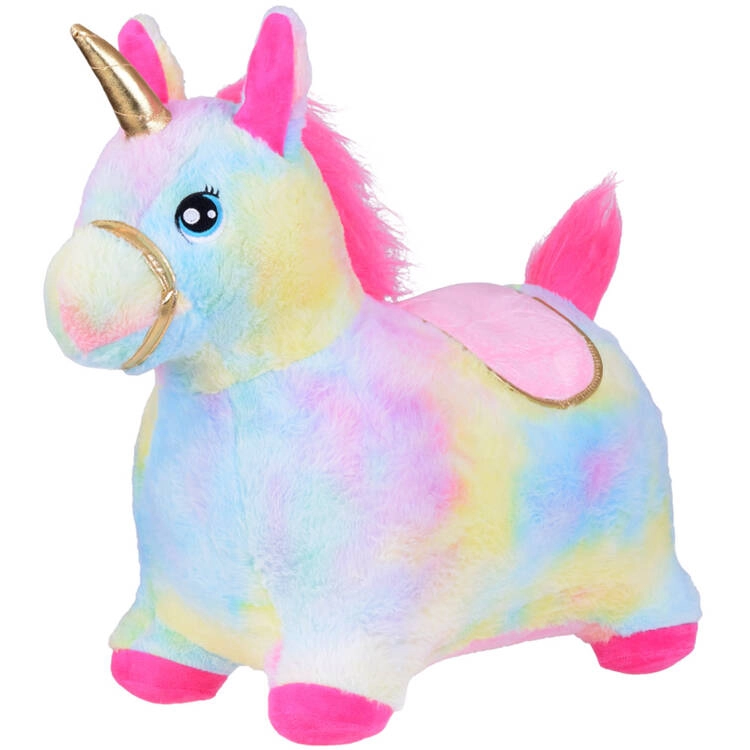 Inflatable horse pony jumper rainbow unicorn