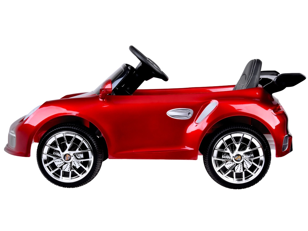 Red Porsche RUF CTR3 battery-powered electric