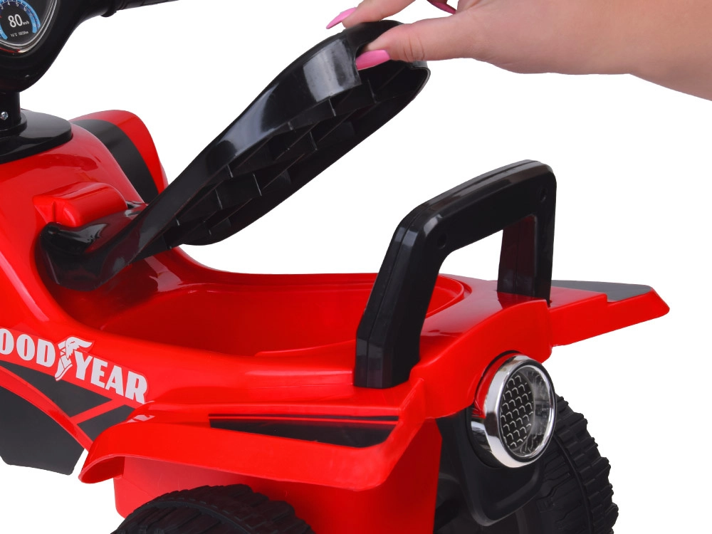 Quad Goodyear ride-on vehicle with sound