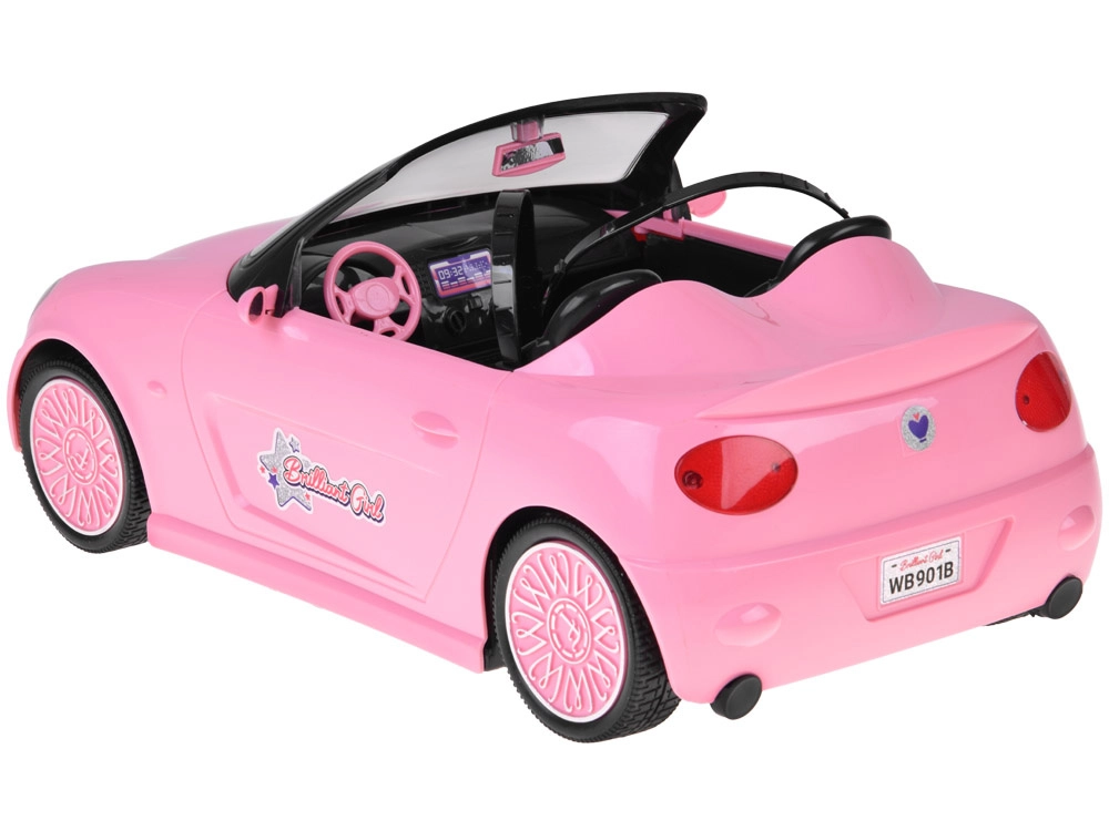Pink RC Convertible Car with Lights