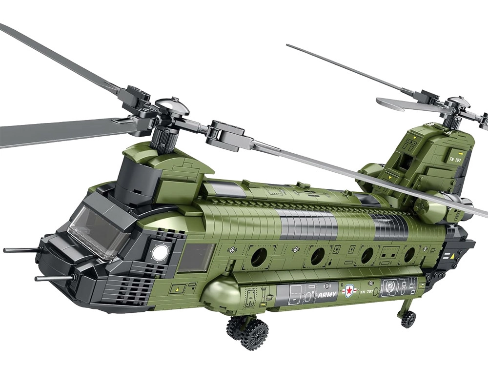 Reobrix Licensed Blocks Helicopter CH-47 Chinook