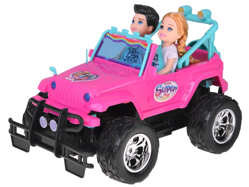 Remote-controlled PINK CAR for dolls +