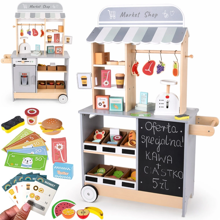 Wooden shop for children - interactive