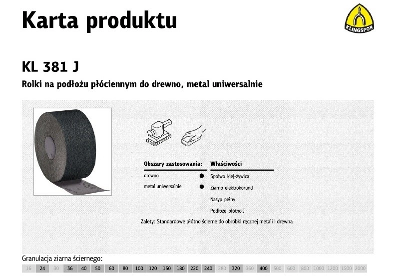 K.CANVAS ROLL 150mm 36 KL381J