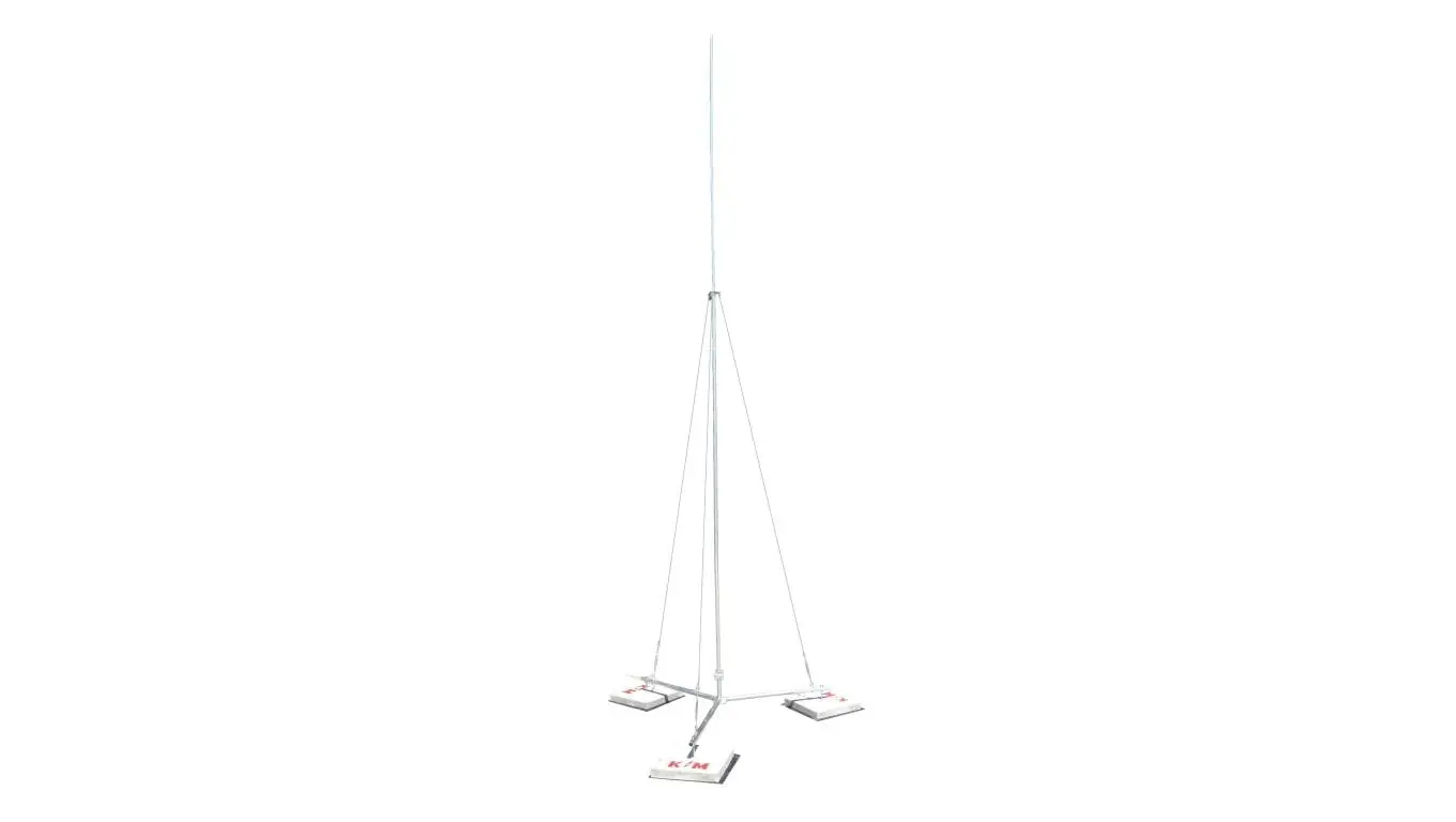Lightning mast on tripod H=5m aluminium
