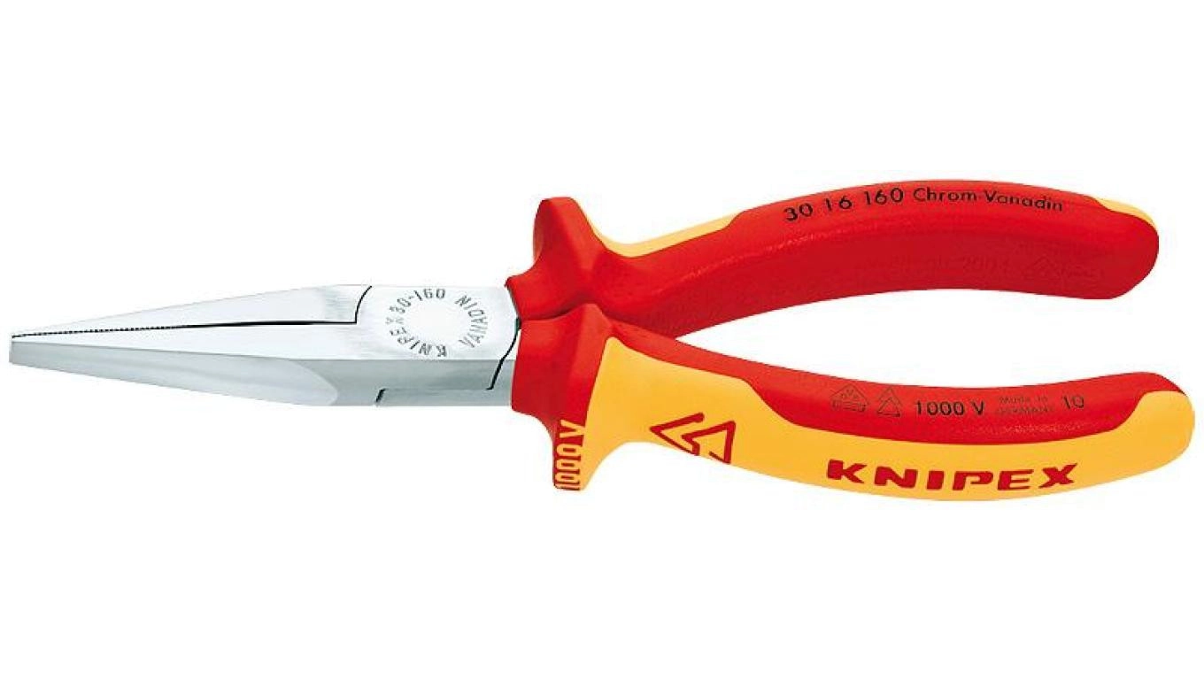Knipex Extended flat pliers 160mm insulated