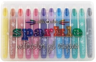 Shiny gel crayons 12 colors 274699