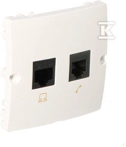 GN.COMP/PHONE.RJ45+RJ11 WHITE BMF5T.0