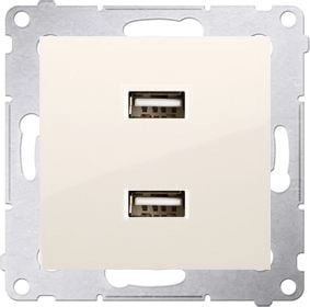 Kontakt-Simon Charger 2xUSB 2.1A 5V/DC