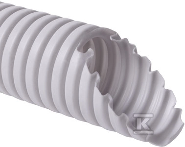 Corrugated marigold tube 50mm 25m light