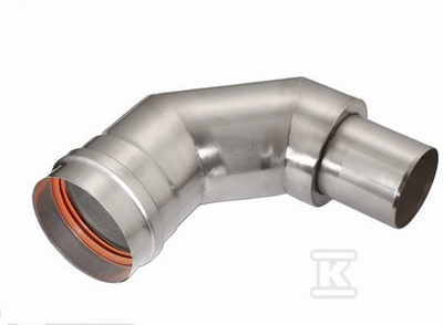 90ST DN80-DN60 REDUCTIVE CONDEN ELBOW. SJKBK90R8060
