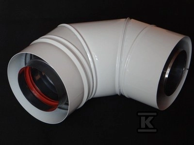 90ST 60/100 WHITE CONDENCE/TURBO ELBOW SKKMK9060100