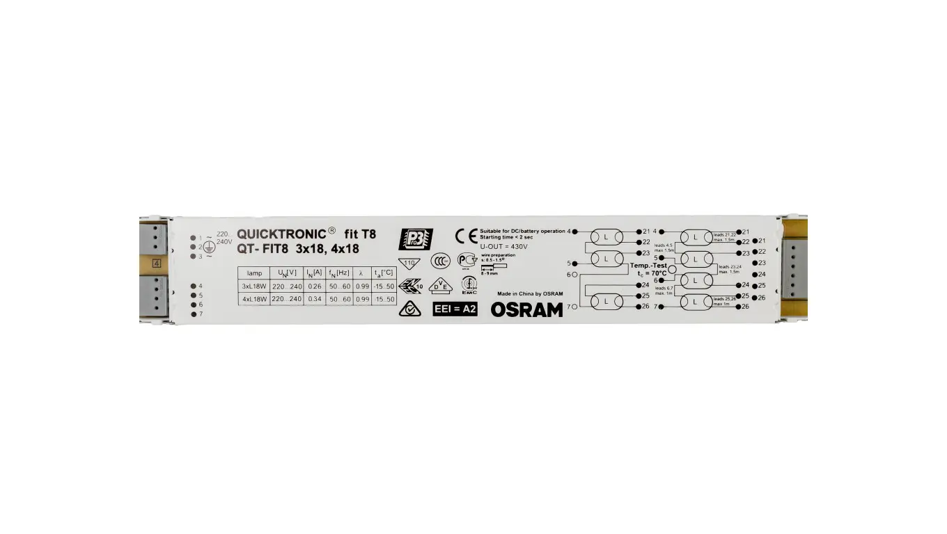 Osram QT-FIT8 3X18 4X18 1131-912AA-OS001 4008321294302