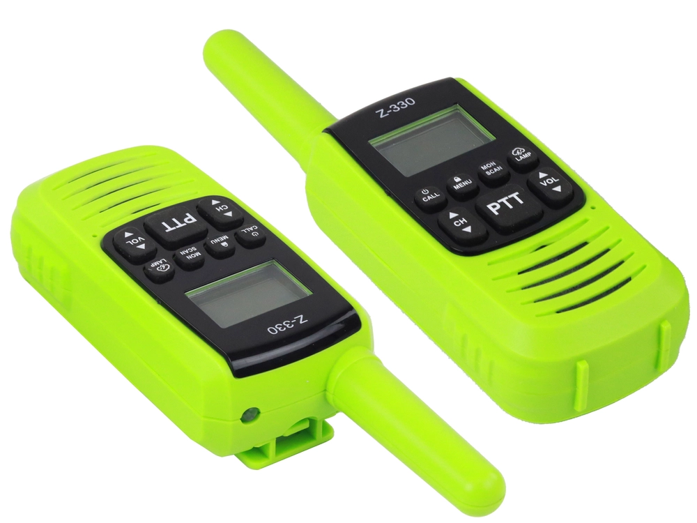 Krótkofalówki walkie-talkie zielone zasięg 3km 16954