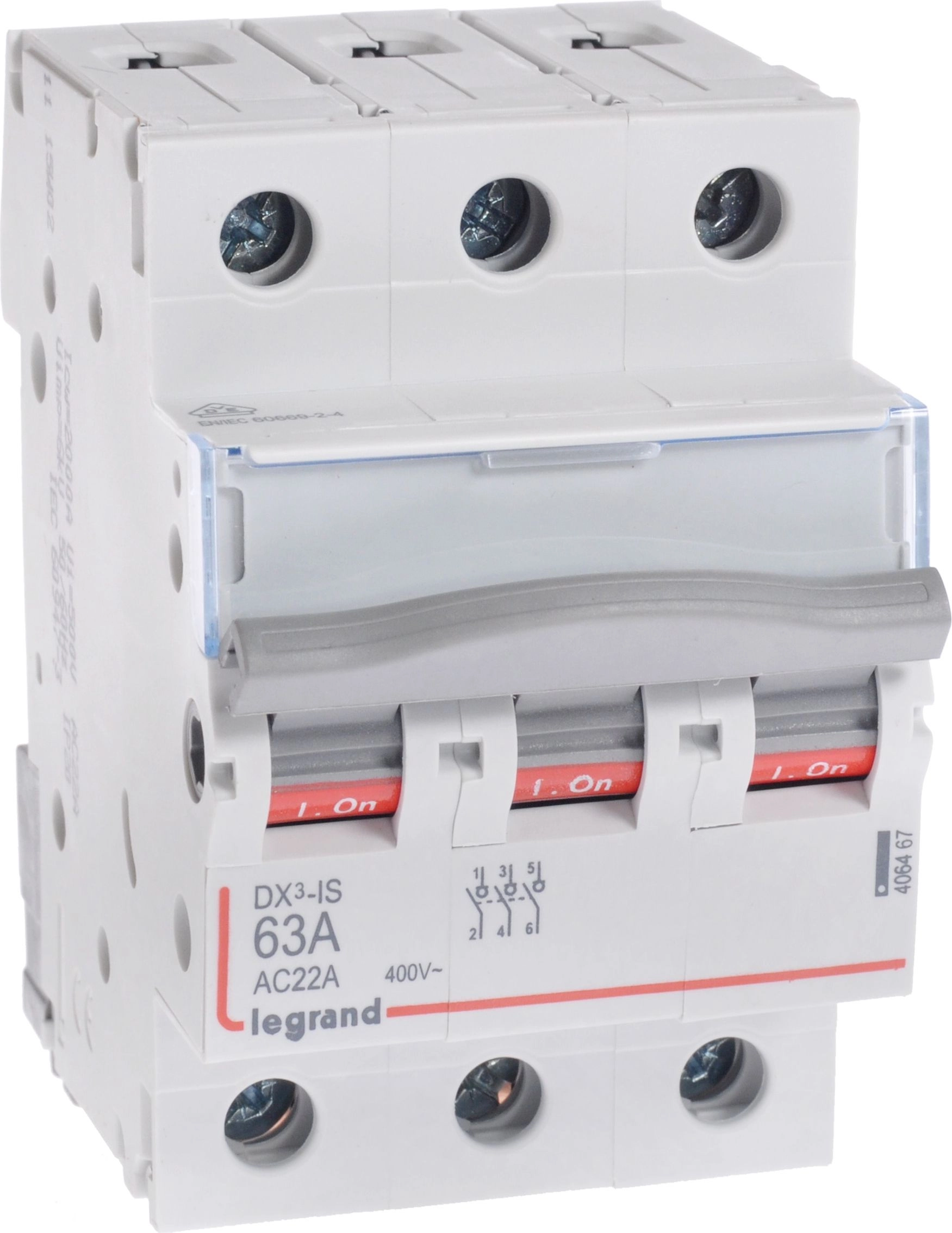 Legrand 406467 DX3 Lasttrennschalter 3p 63A