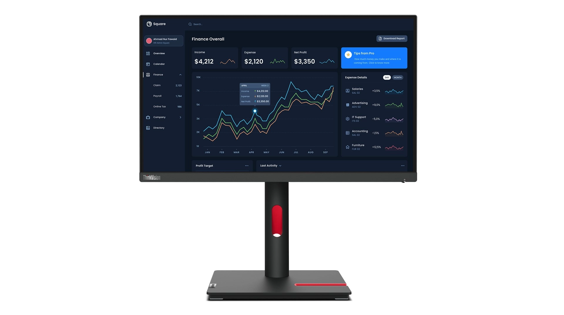 Lenovo ThinkVision T22i-30 Monitor 63B0MAT6EU 0196380286032