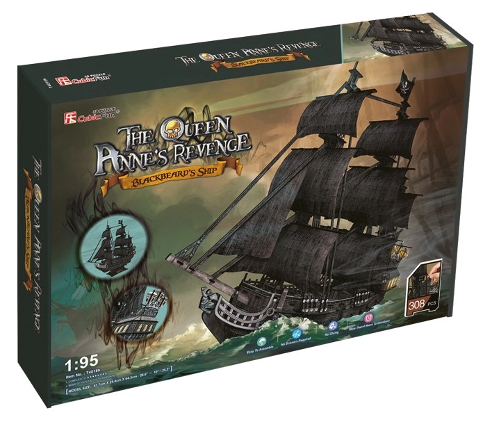 Cubicfun PUZZLE 3D Duży zestaw okręt