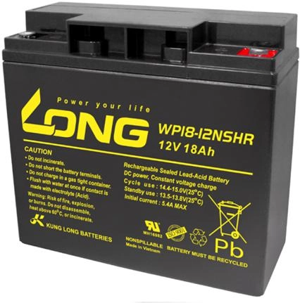 Akumulator ołowiowy Long WP18-12SHR WP18-12SHR  AGM