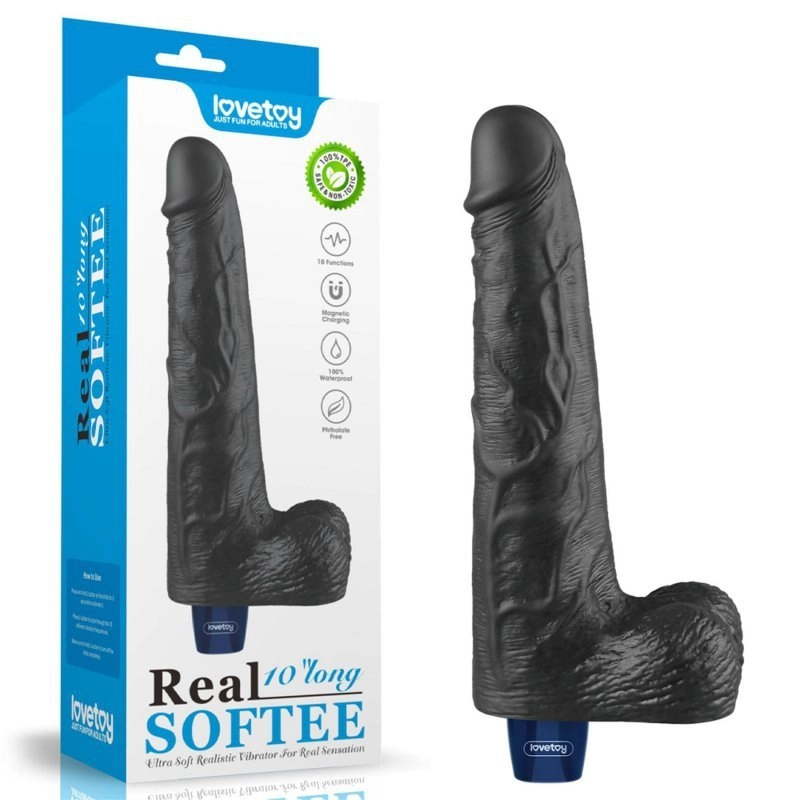 10" REAL SOFTEE Rechargeable TPE Vibrating