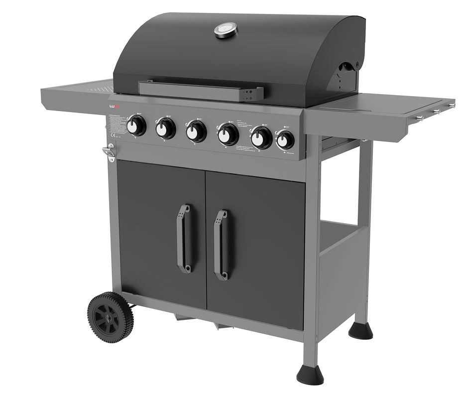 GAS GRILL 5+1 CAST IRON GRID