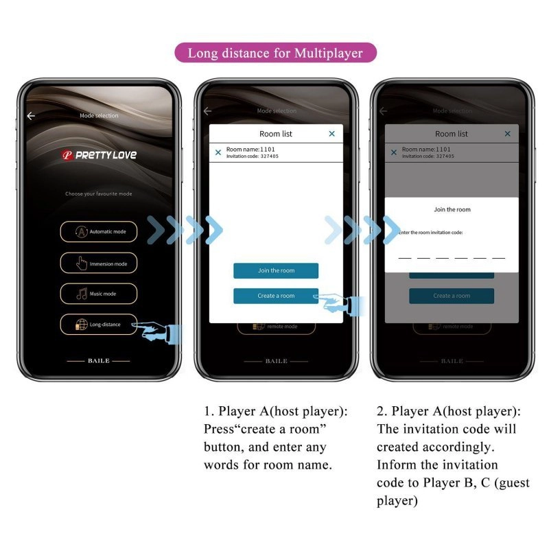 Pretty Love August App-Controlled Double Vibrator