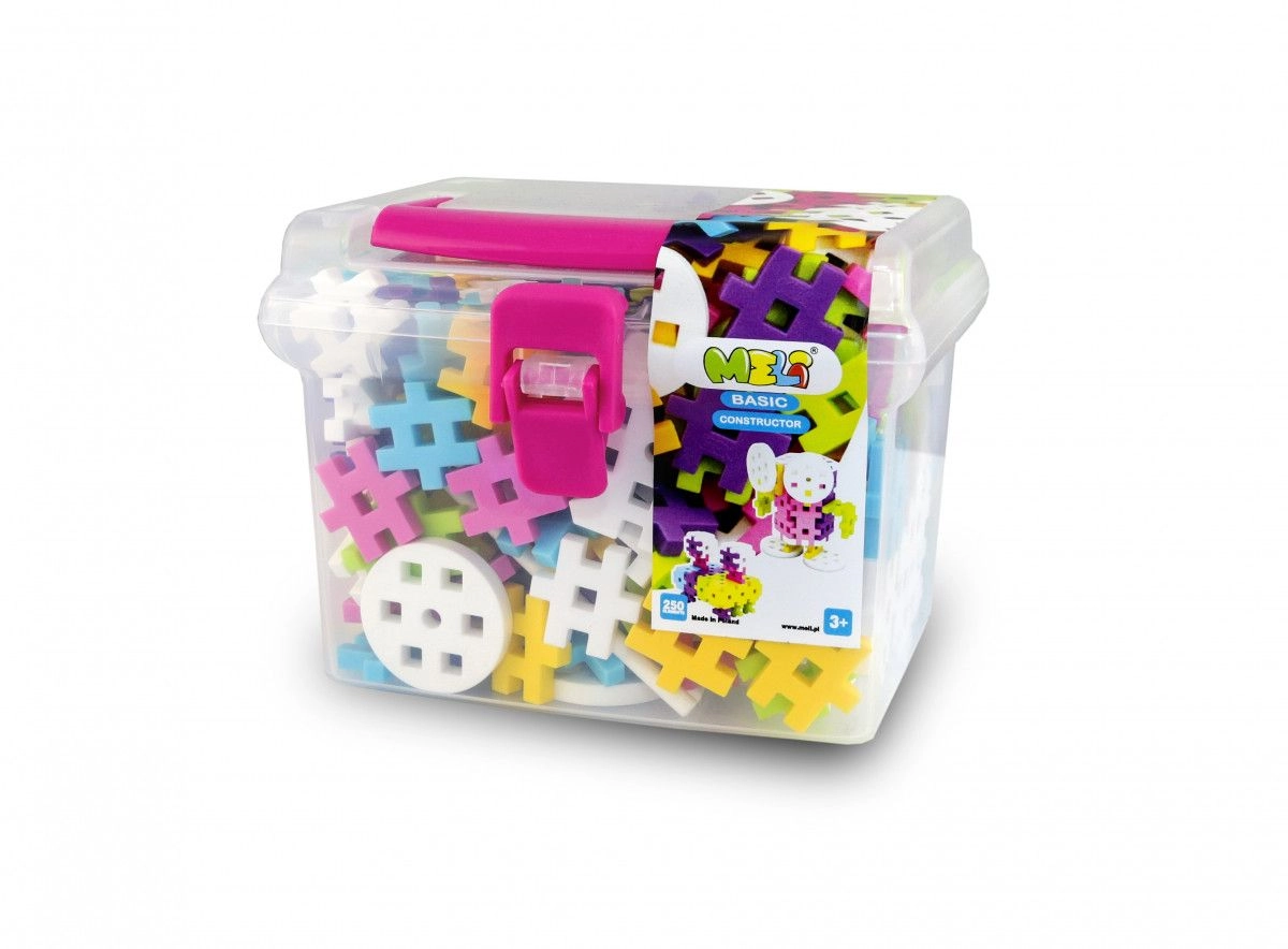 Klocki Meli Basic Constructor Pink Travel