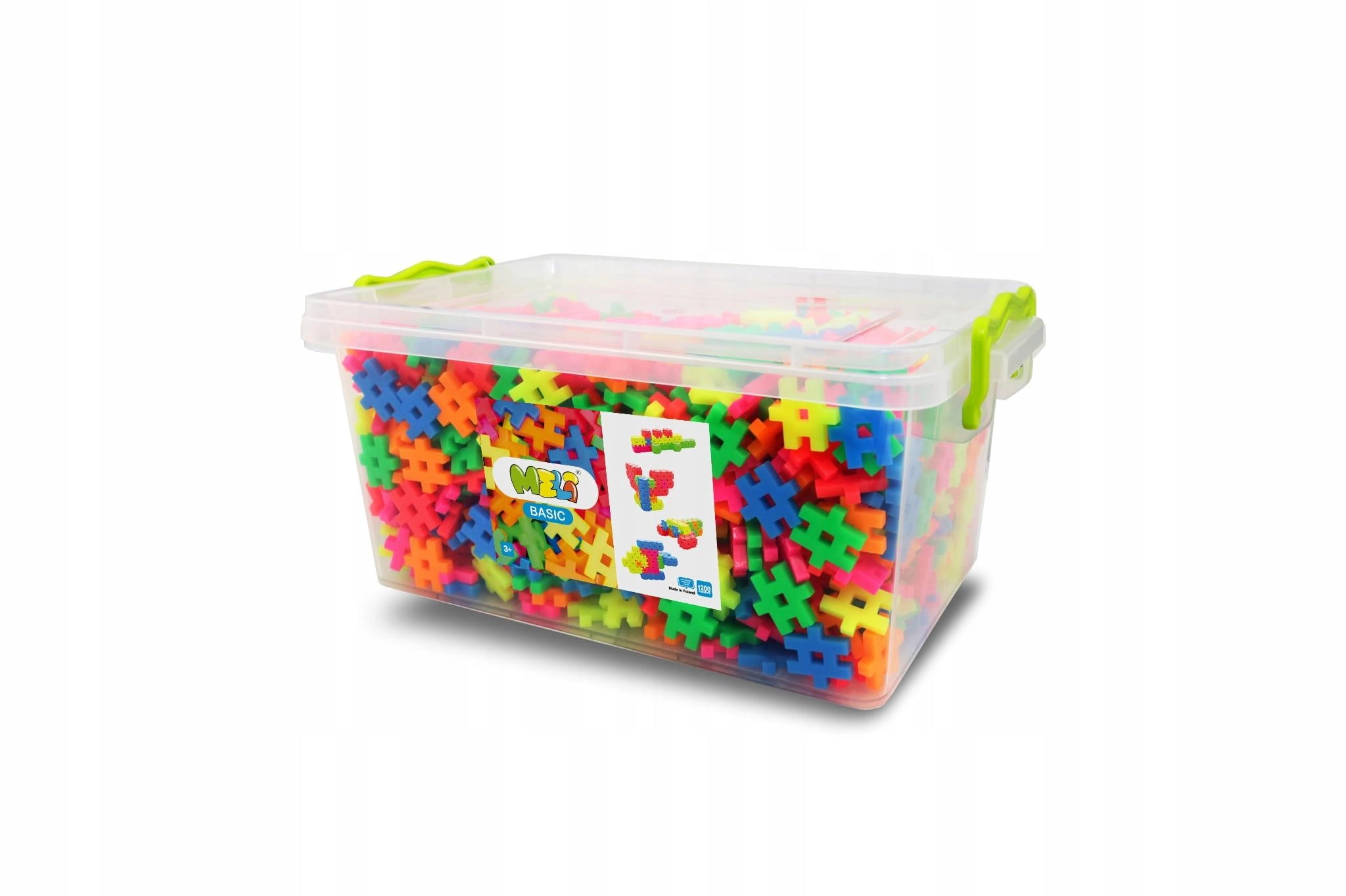 Klocki Meli Basic Neon Edu 1200szt