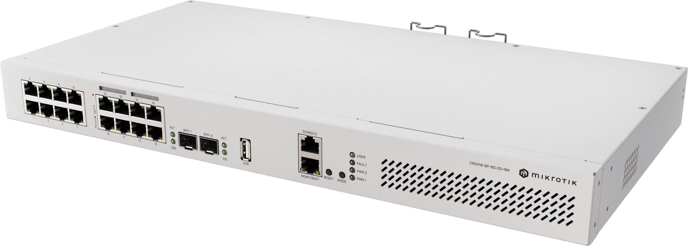 MikroTik Cloud Router Switch 418-8P-8G-2S+RM with