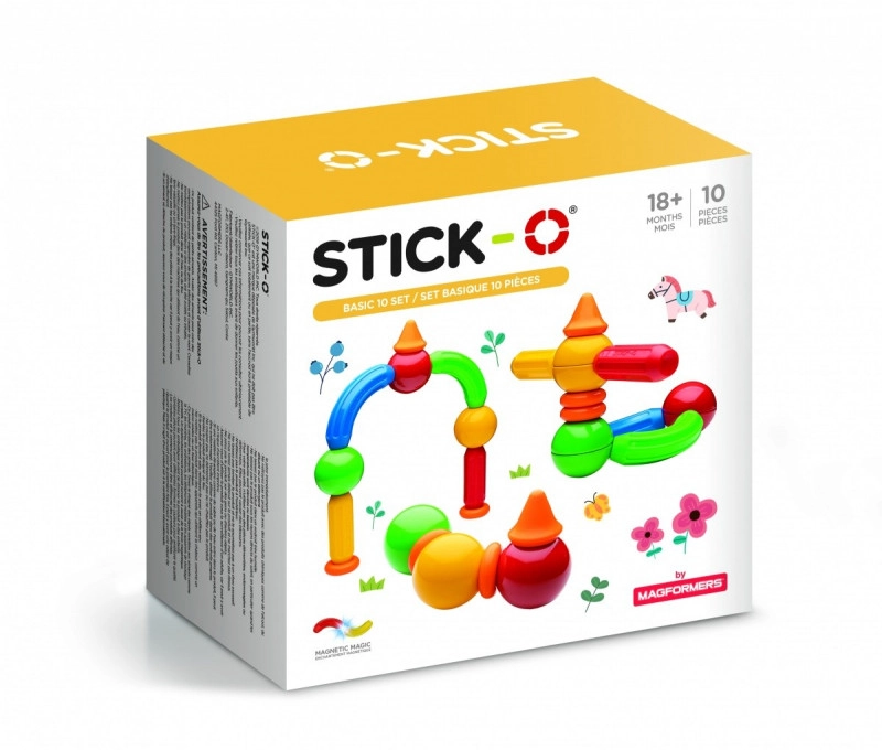 MAGFORMERS Stick-O Basic magnetic blocks 10