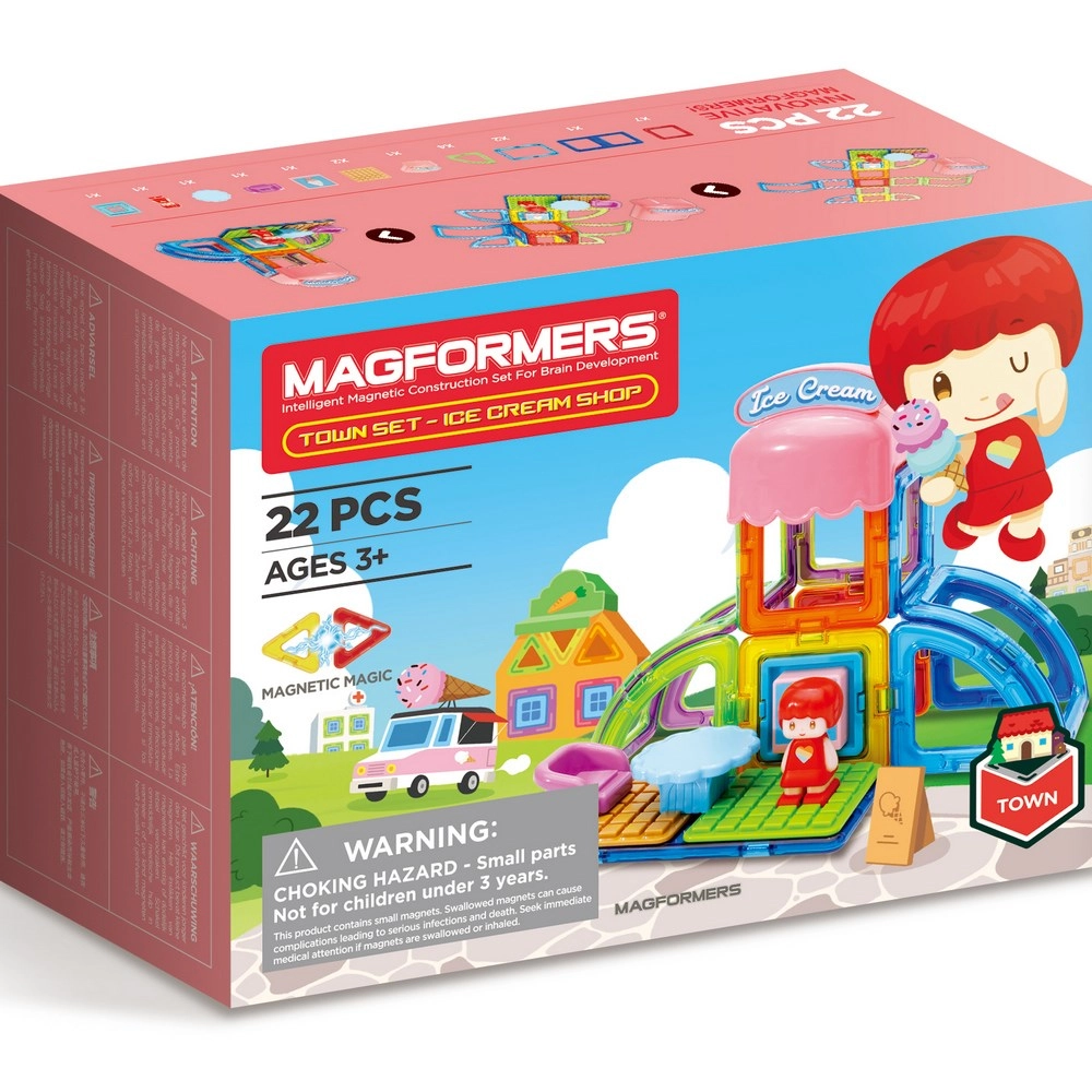 A set of magnetic blocks City