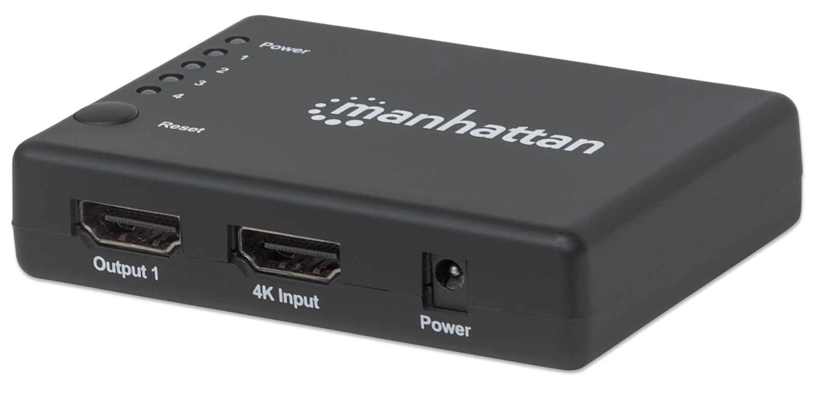 Manhattan HDMI Splitter 4-Port (Compact)  4K@30Hz