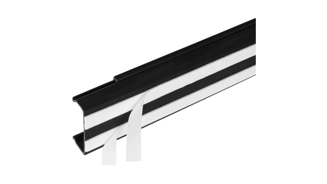 Electrical installation strip non-sealing with self-adhesive