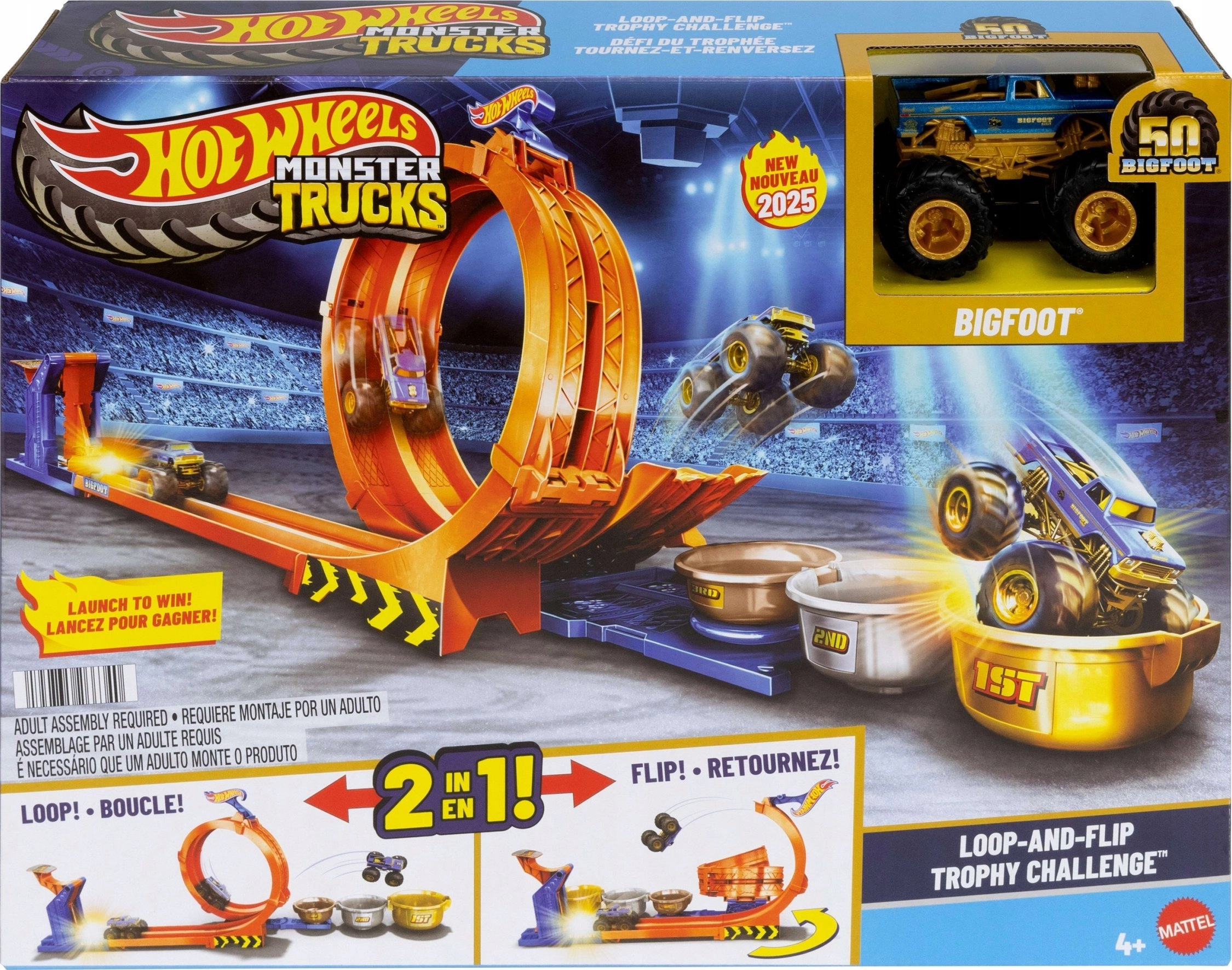 Hot Wheels Monster Trucks Loop-And-Flip Trophy