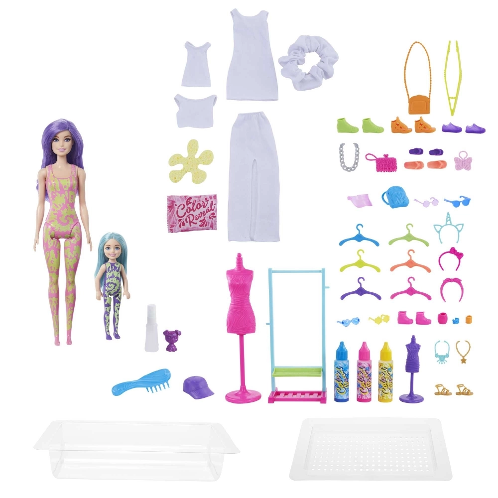 Barbie Color Reveal Neon Tie-Dye Doll