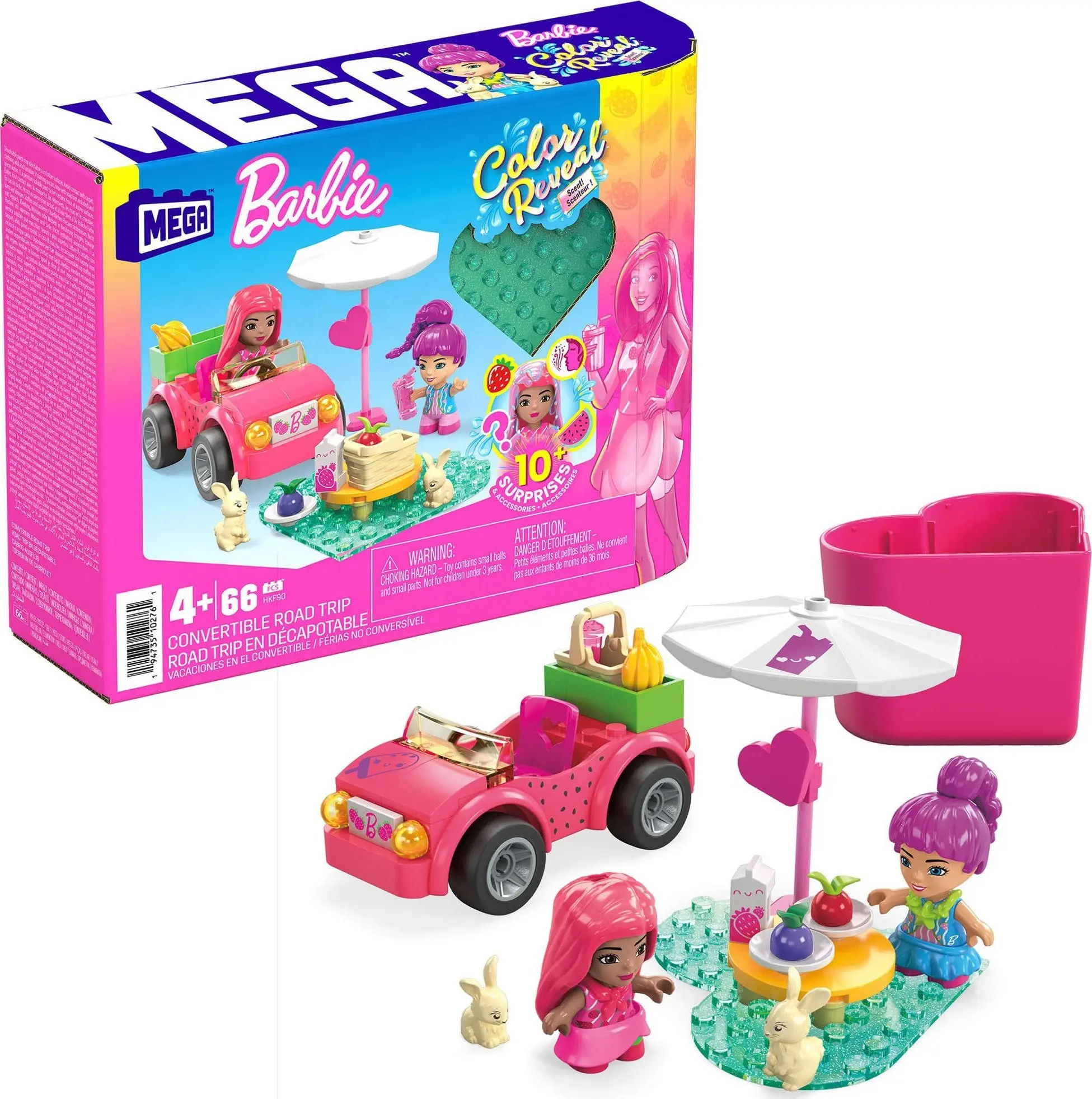 MEGA Barbie Color Reveal Convertible Road