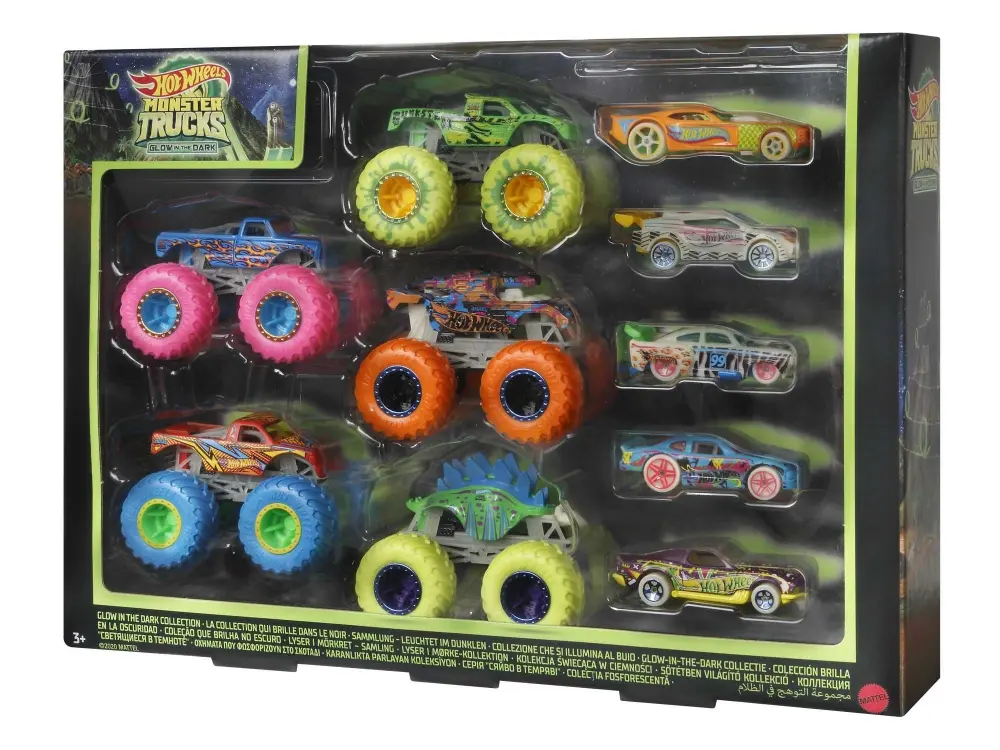 Hot Wheels Monster Trucks Glow In