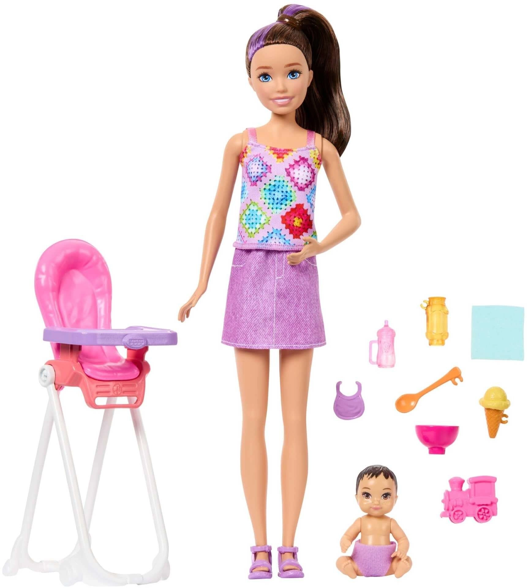 BARBIE SKIPPER BABY DOLL WITH FEEDING