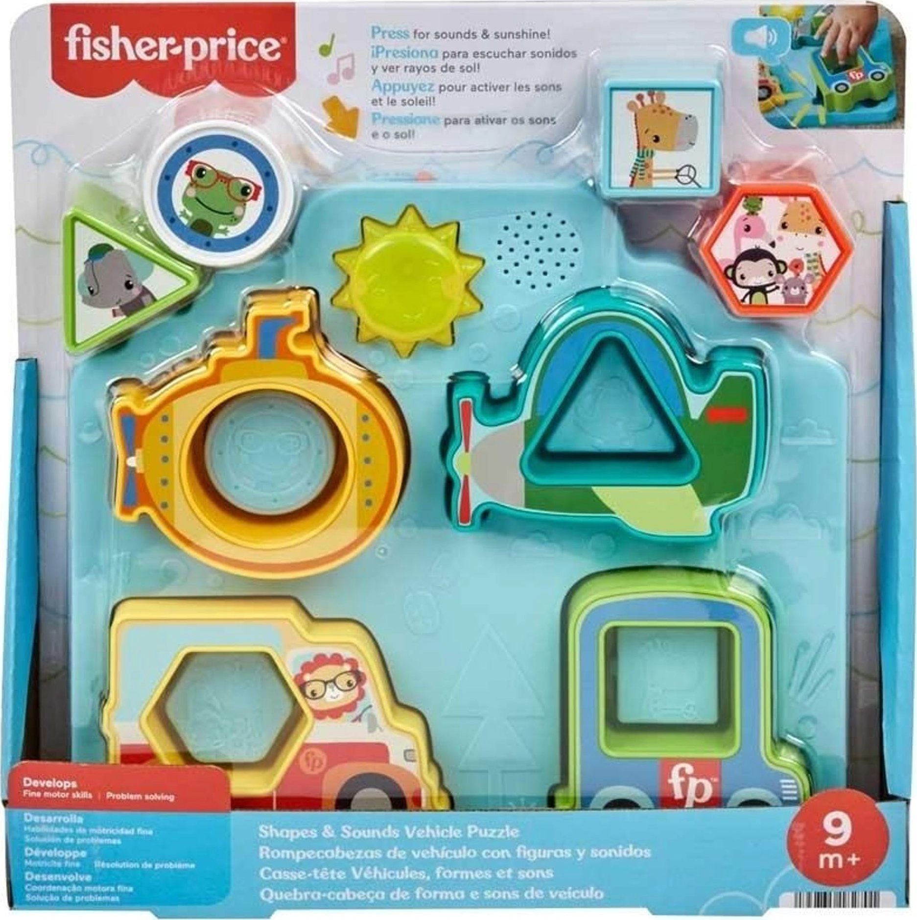 Fisher-Price Shapes  Sounds Vehicle Puzzle Baby