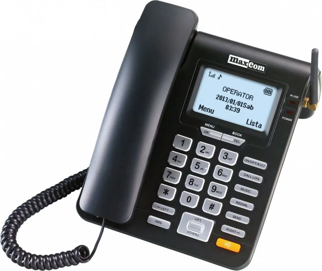 MaxCom MM28D telephone DECT telephone Black