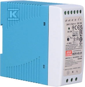 POWER SUPPLY. DIN RAIL 40W 24V