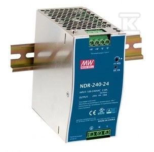 DIN RAIL POWER SUPPLY 240W 24V
