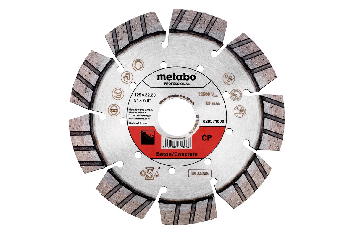 METABO DIAMOND DISC 125 x 22mm