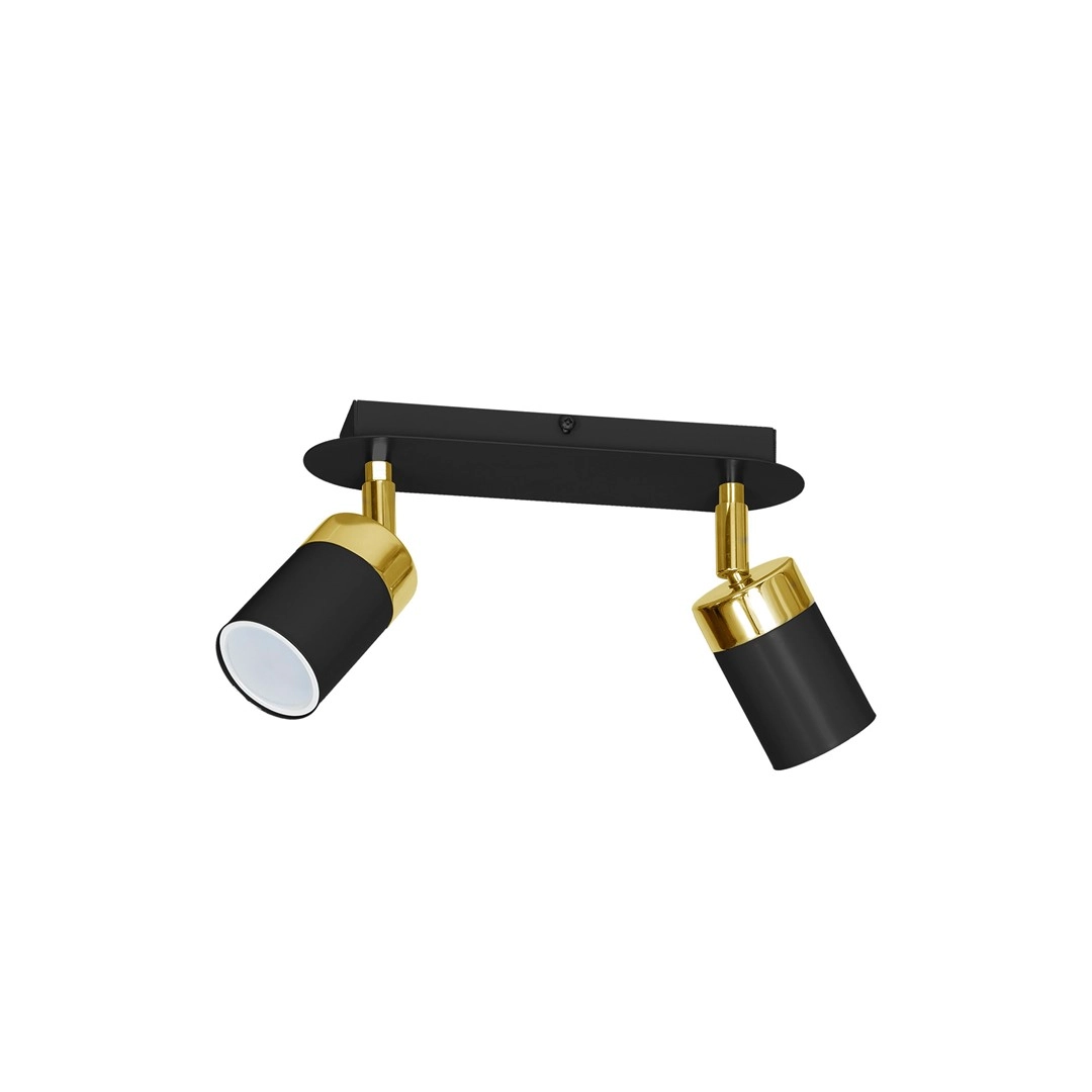 Ceiling lamp JOKER BLACK/GOLD 2xGU10 MLP6124