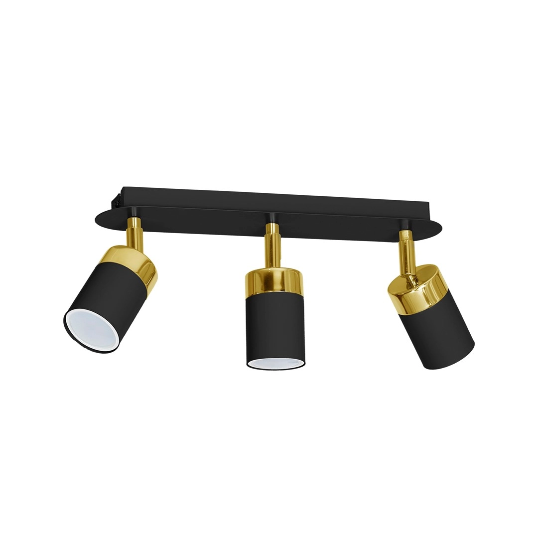 CEILING LAMP JOKER BLACK/GOLD 3xGU10 MLP6125