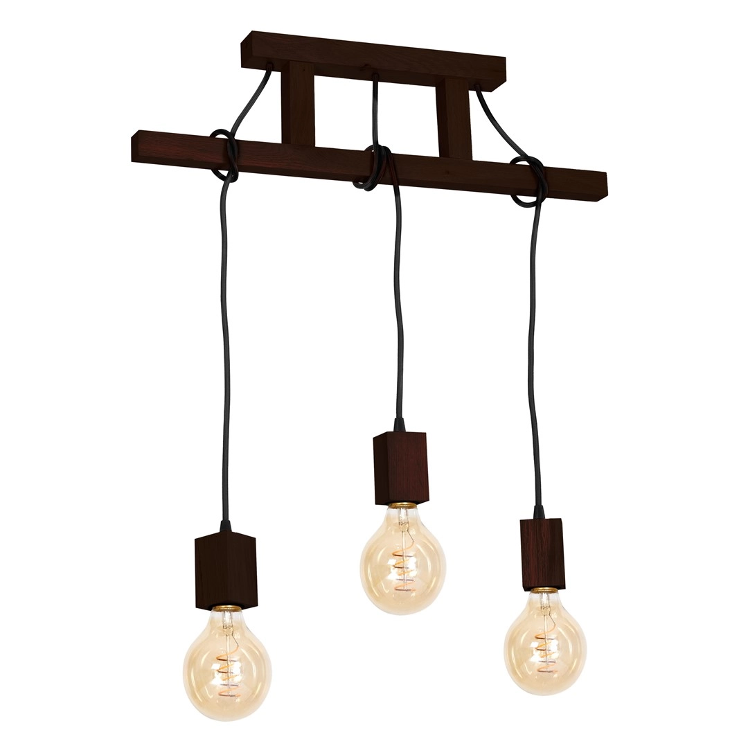 Hanging Lamp JACK 3xE27 Walnut MLP4360