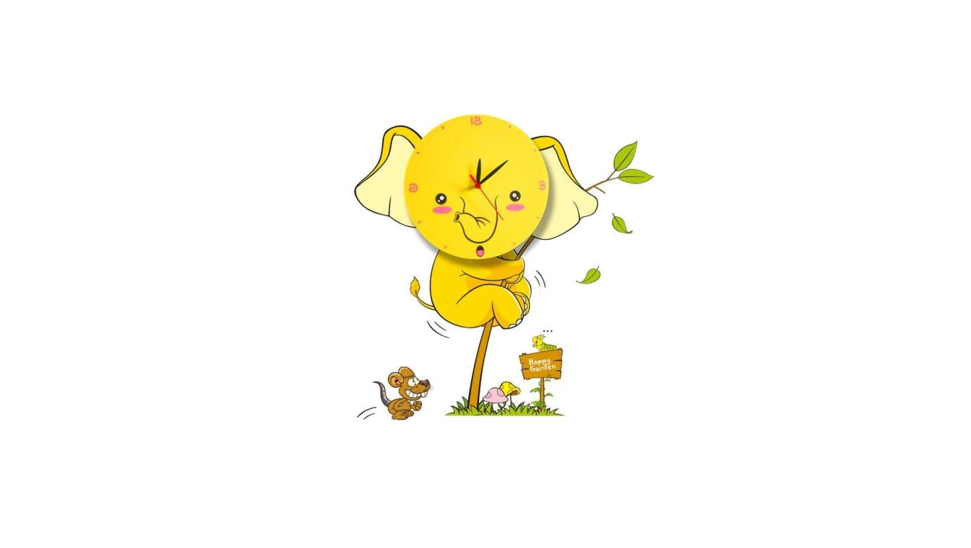 ELEPHANT LED CLOCK children`s lamp 0