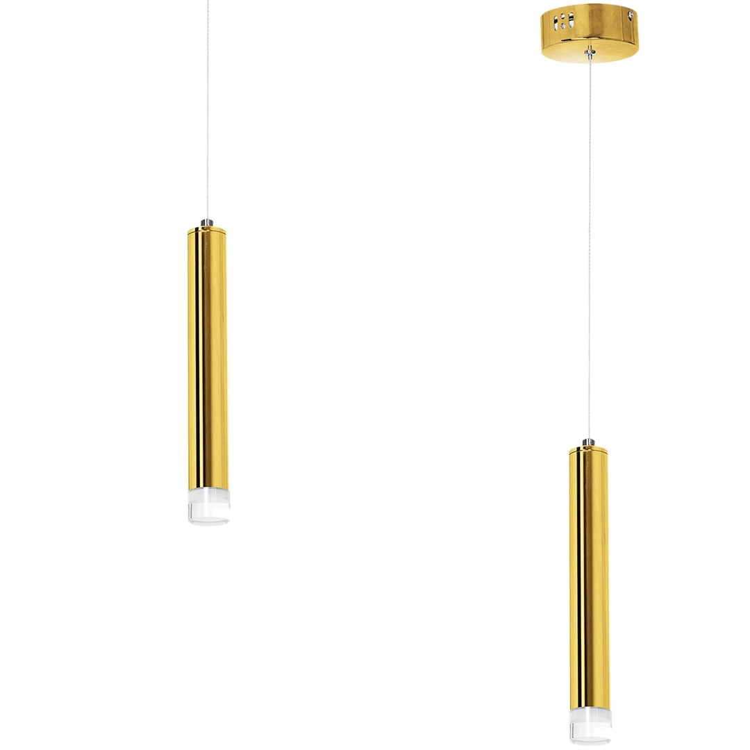 Milagro led pendant lamp modern gold
