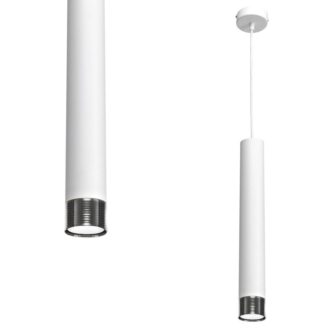 Hanging lamp DANI WHITE/CHROME 1xGU10 MLP6227